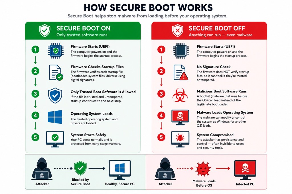 Como funciona o Secure Boot
