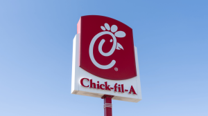 Chick-fil-A sign post