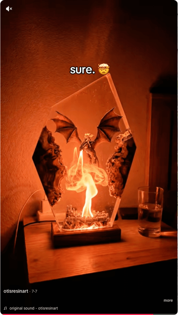 Arte con resina sintética