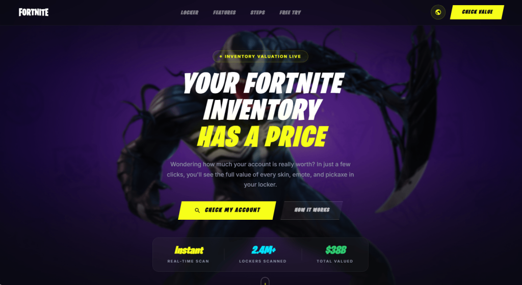 fausses offres et outils Fortnite