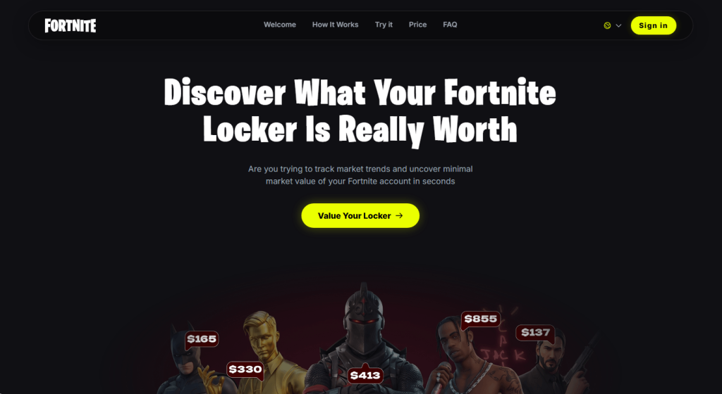 fausses offres et outils Fortnite