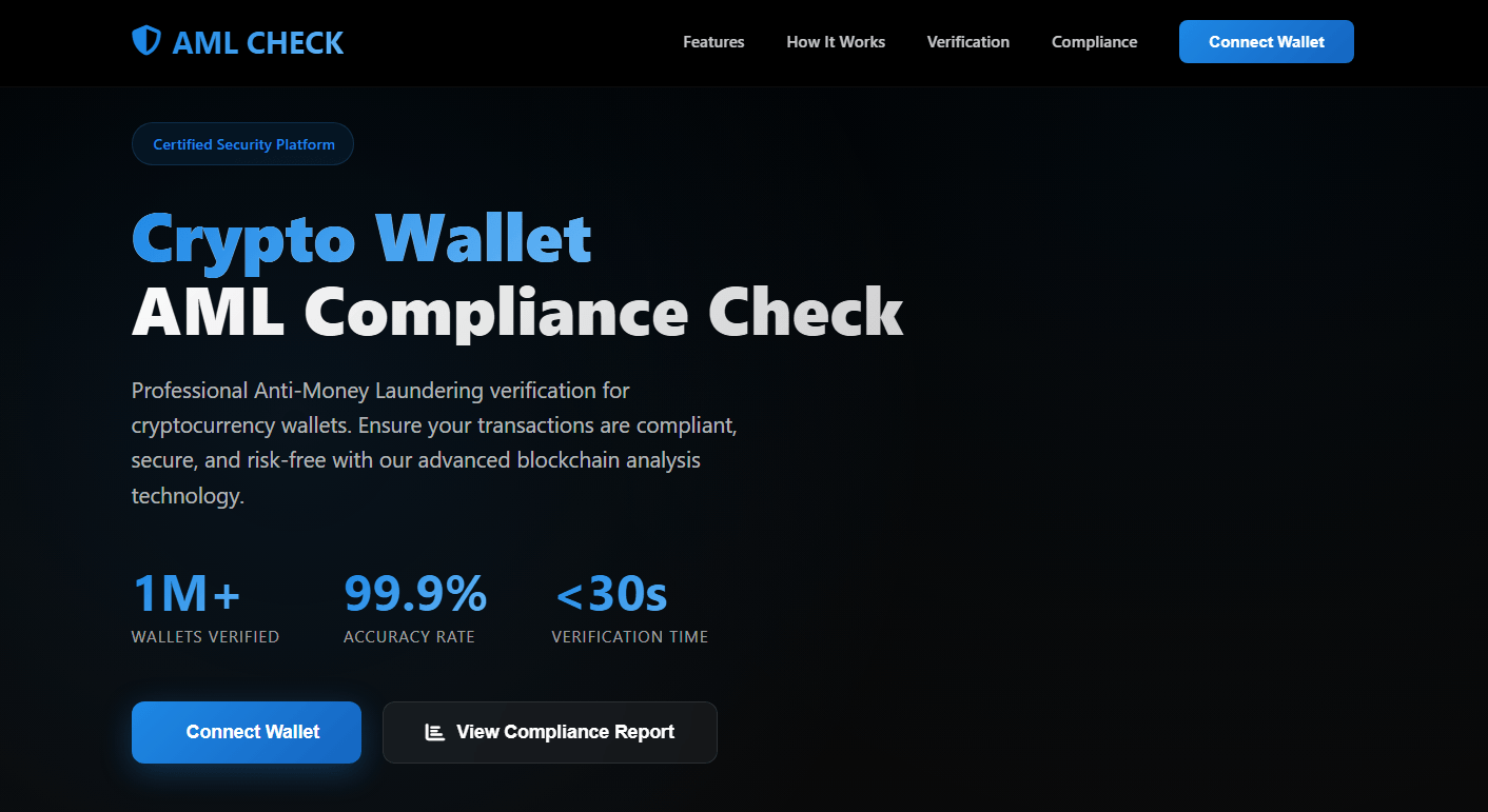 Another fake AML Check site