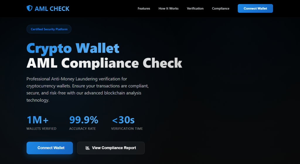 Another fake AML Check site