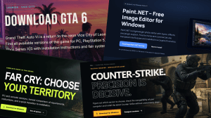 41 deceptive download sites show a real link, then send you somewhere else