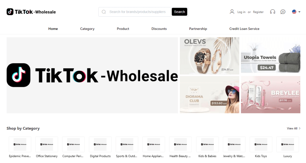 Uma loja do TikTok que funciona como "site de atacado".