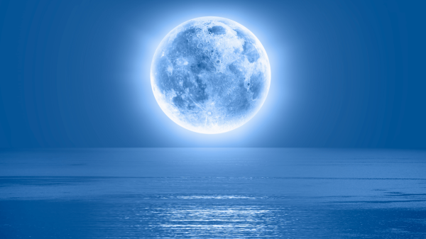 BlueMoon over water