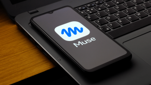Muse logo in display