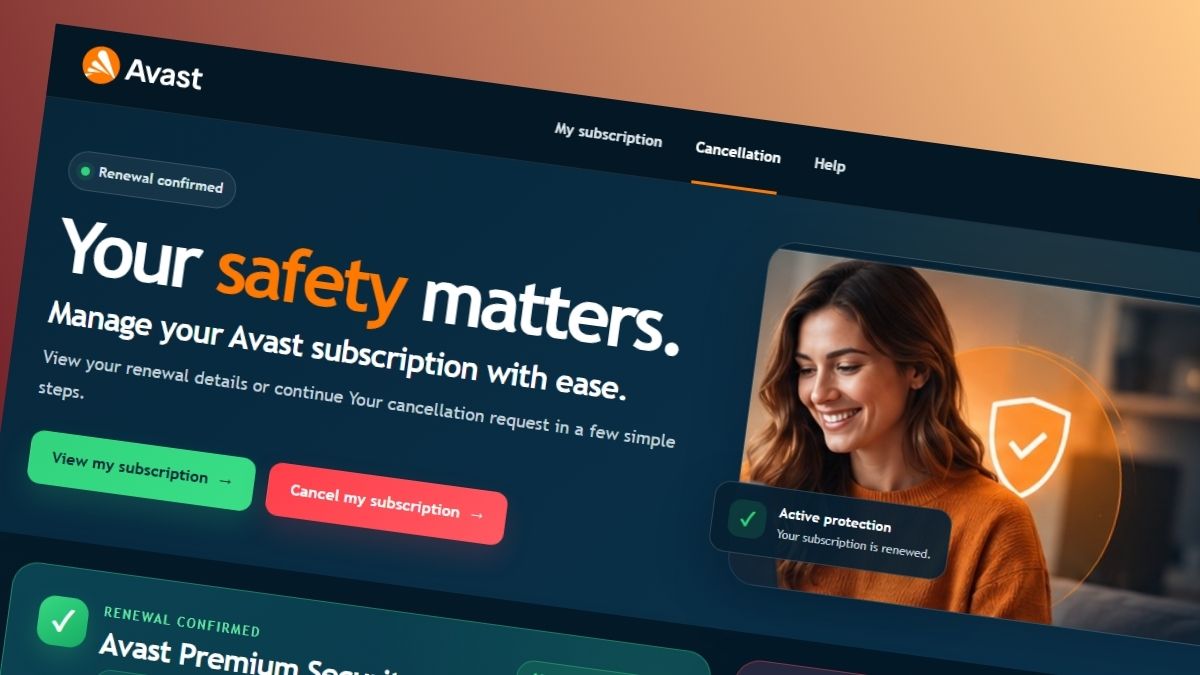 AI-Polished Avast Renewal Scam Pages Harvest Victims’ Contact Details