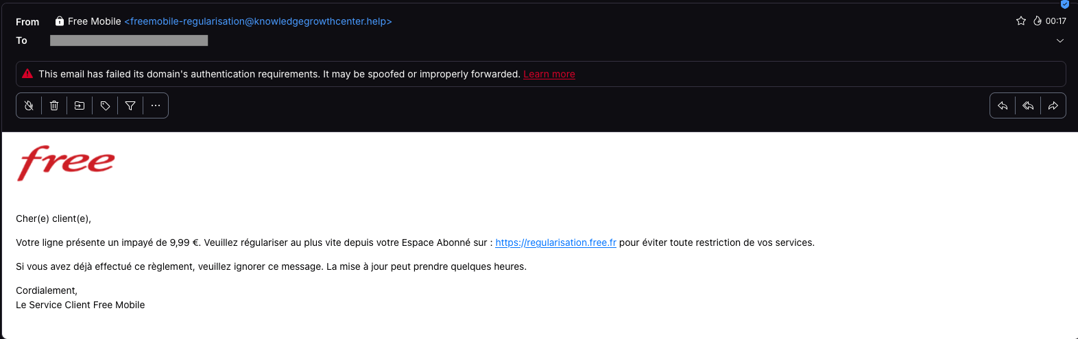 Convincing Free Mobile phishing emails appear after data breach ...