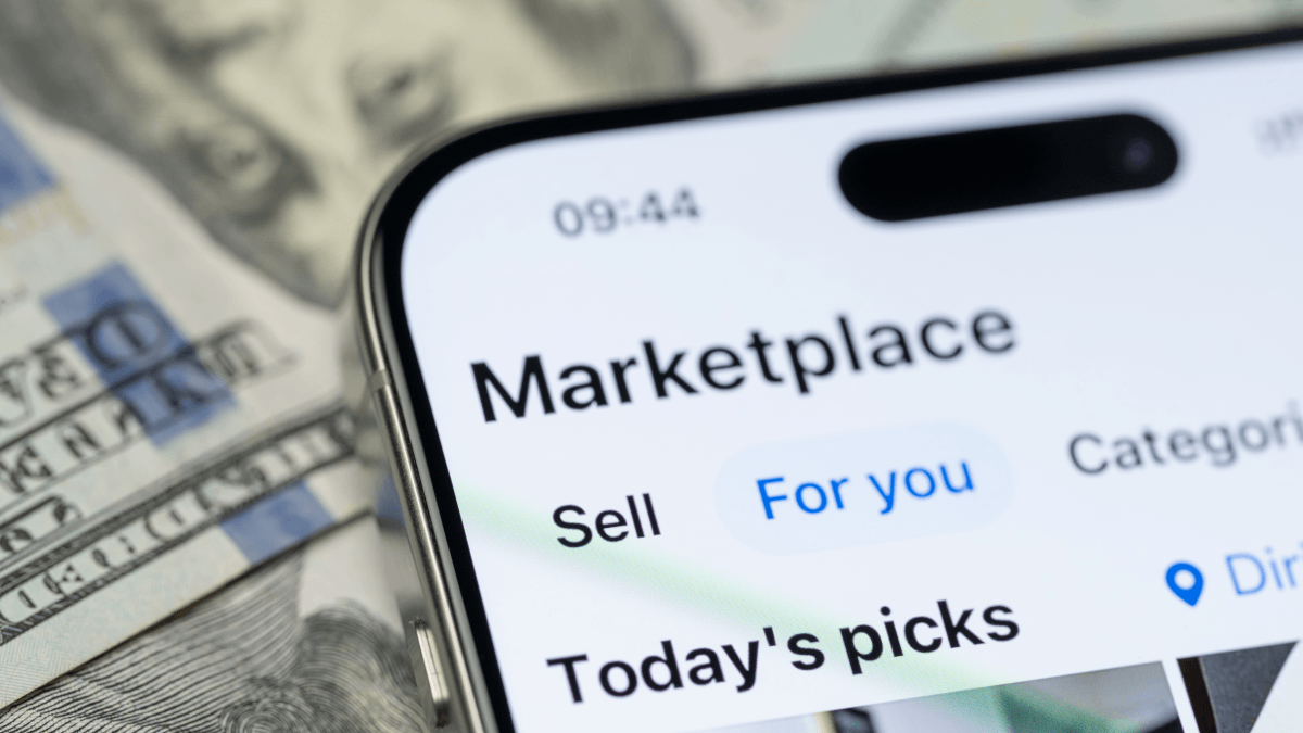 Marketplace open on phone